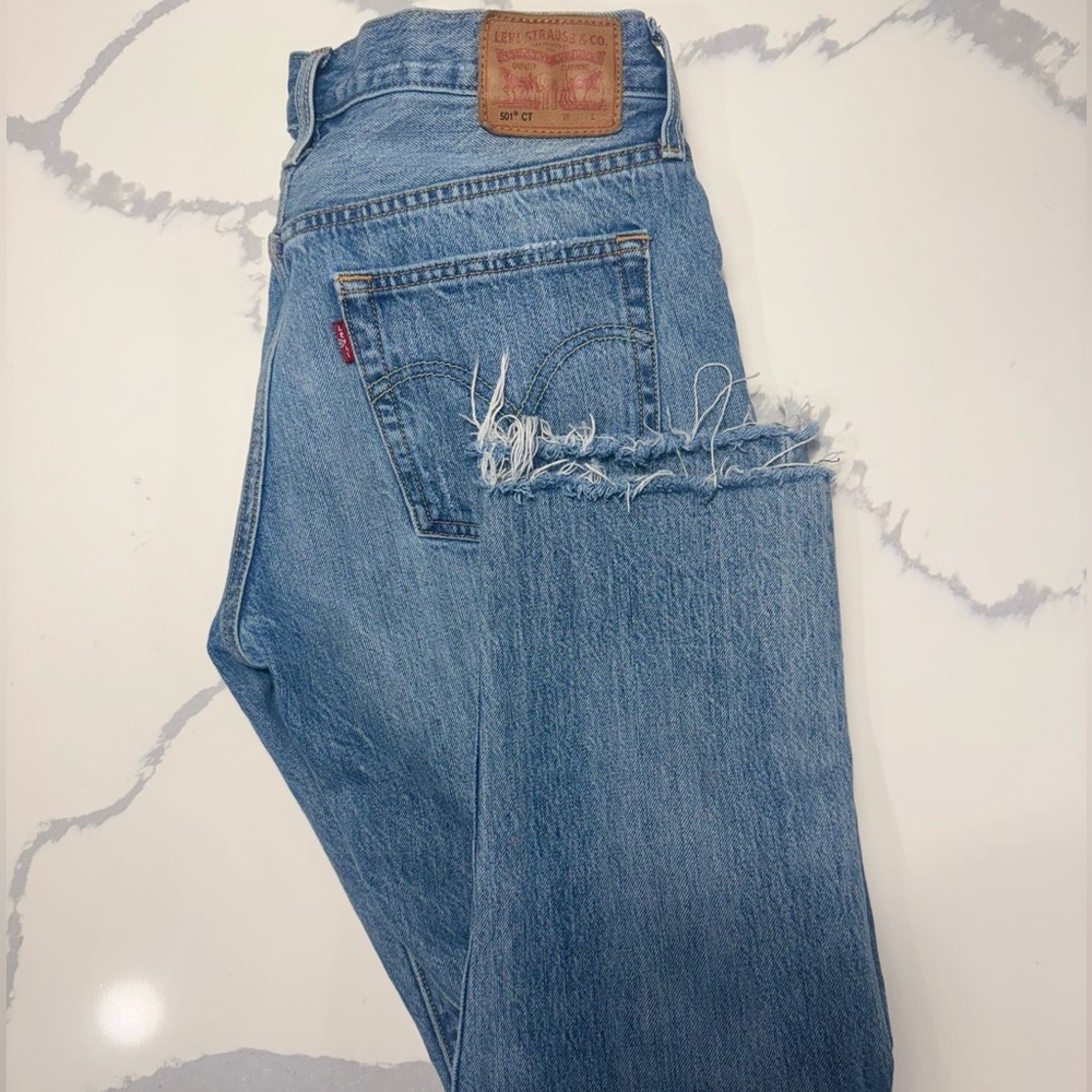 Levi's Frayed Hem Jeans